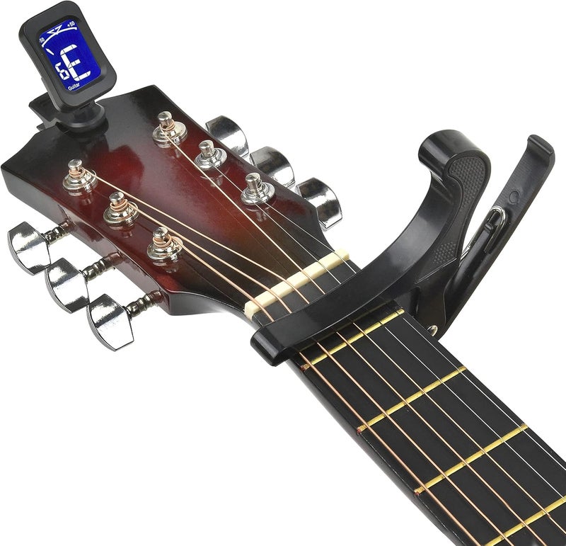 Masterplay Left Handed Acoustic Guitar For Kids By MasterPlay- 30” Beginner Guitar For Learners- Accoustic String Starter Kit: Guitar Bag, Tuner, Strap, Extra Strings, Picks, Wash Cloth, Capo (Redburst) - Image 3